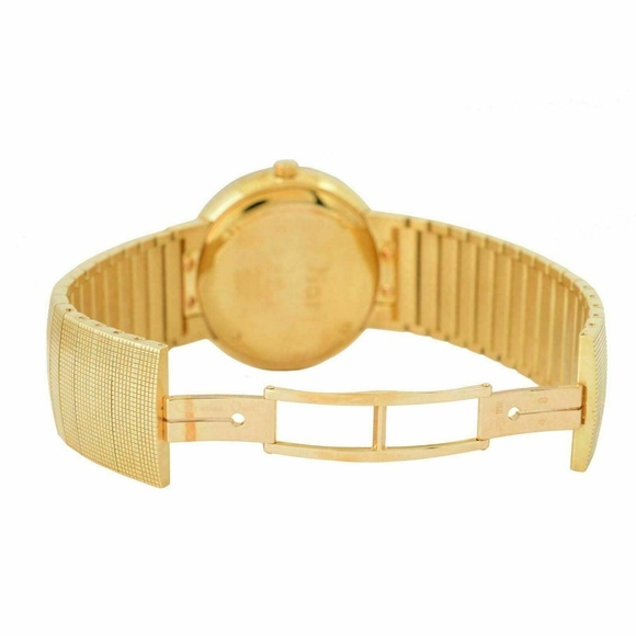 Christian Dior Turquoise Dial Swiss Gold Watch - Picture 2 of 5